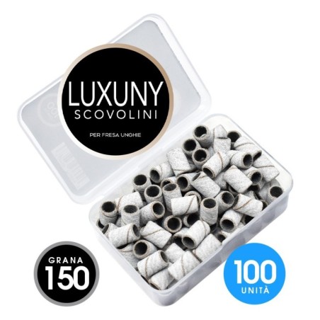 Accessoires pour ongles Luxuny GRAIN 150 fraise abrasive de rechange - 100pcs BLANC nails à usage professionnel
