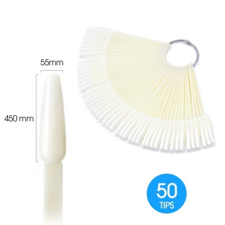 ricostruzione in gel per unghie Espositore Tips ad Anello Natural Ballerina - 50pz uso professionale