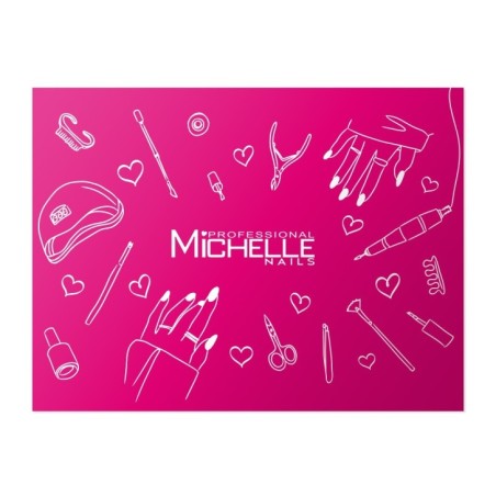 TAPPETO IN SILICONE CON LOGO - FUSCIA