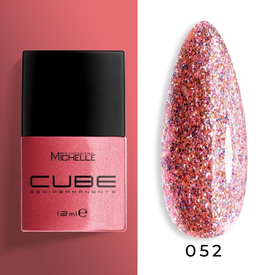Cube Semi-permanent - Rose Gold Rainbow 052