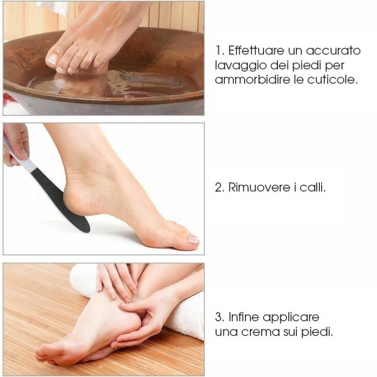 Raspa rimuovi calli ovale con manico - Pedicure 2