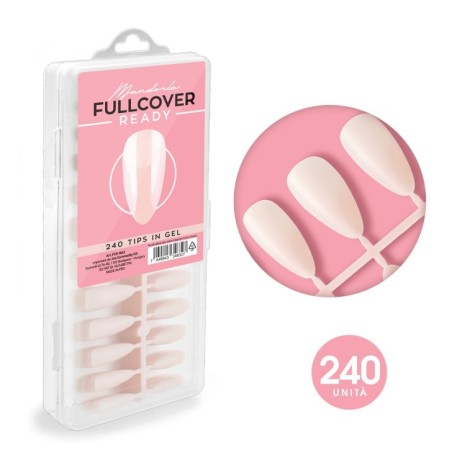 FULLCOVER READY TIPS IN GEL NATURAL MANDORLA