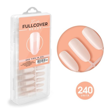 FULLCOVER READY TIPS IN GEL NATURAL TONDA