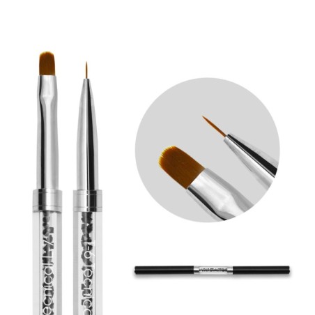 DOUBLE-ENDED BRUSH - Tecnical THIN/ROUND