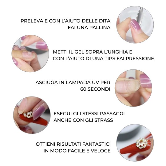 GLUE MAGIC GEL - GEL SOLIDO PER TIPS IN GEL 10ML 2