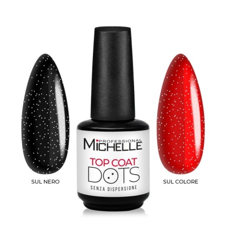 TOP COAT DOTS BIANCO lucido senza dispersione 15ml