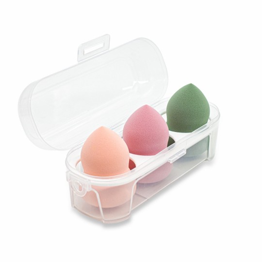 SPUGNETTE MAKE UP COLORATE - 3 PZ BOTTIGLIA 2