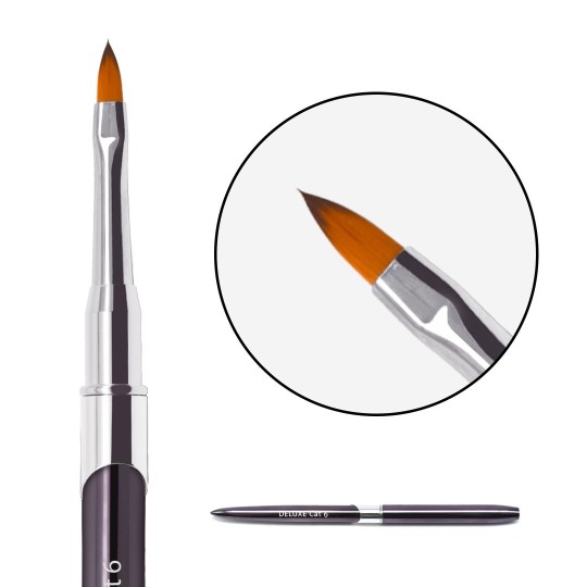 BRUSH DELUXE pyramidal rosa no.6