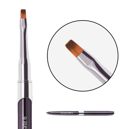 BRUSH DELUXE pyramidal rosa no.6