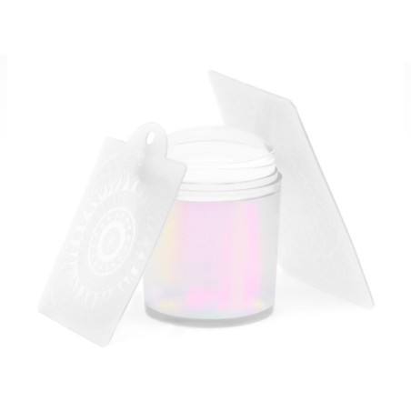 TIMBRO HOLO TRASPARENTE CON DOPPIA SPATOLA PER STAMPING