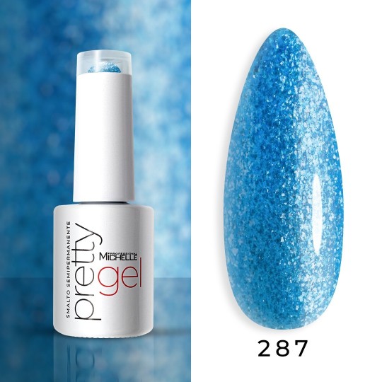 Pretty Polish Gel Soak Off Colour - 287 Azzurro Semicoprente Con Riflessi Viola