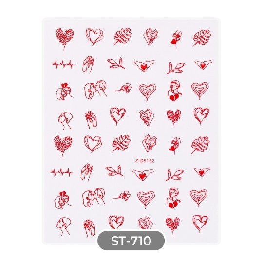 ADESIVI STICKERS ST710 love lines