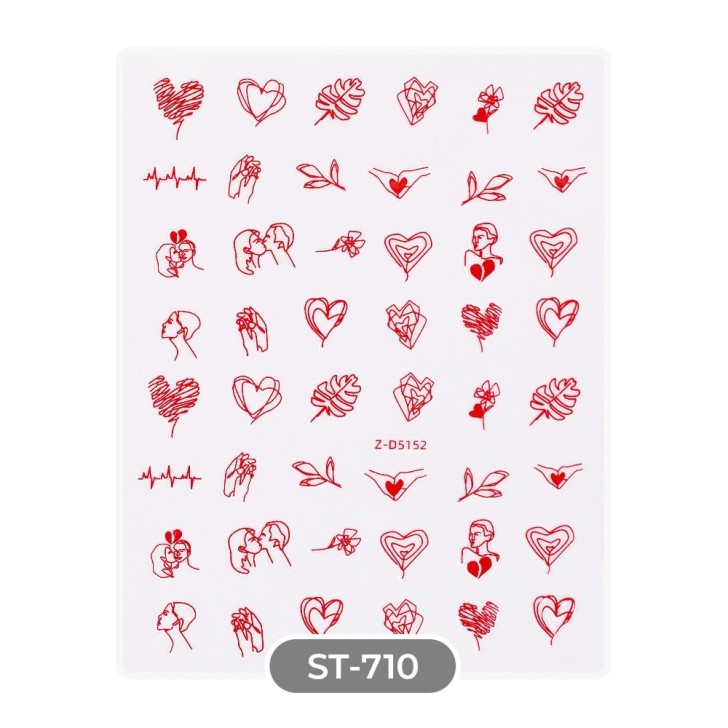 Stickers ST710 con frases love