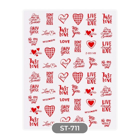 ADESIVI STICKERS ST711 you and me