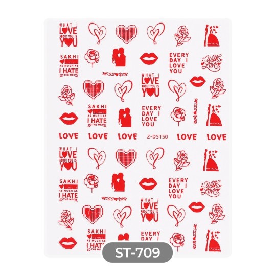 ADESIVI STICKERS ST709 love you