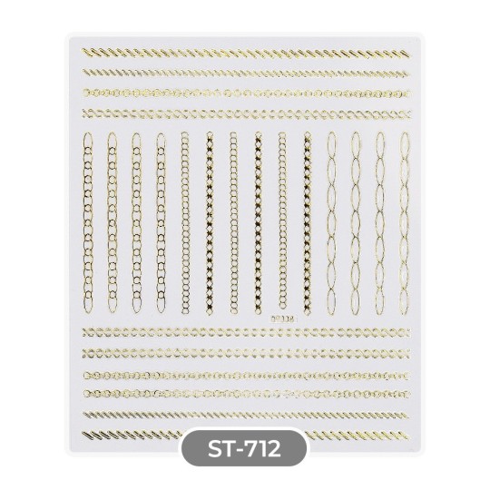 ADESIVI STICKERS ST712 golden chains