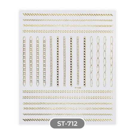 ADESIVI STICKERS ST712 golden chains