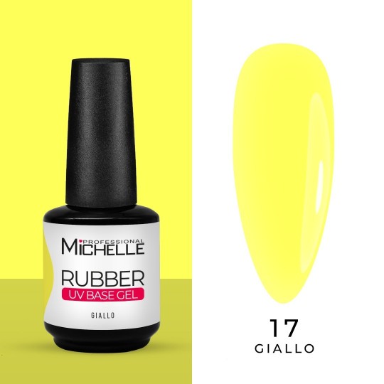 Rubber Base Gel Builder Giallo - 15Ml
