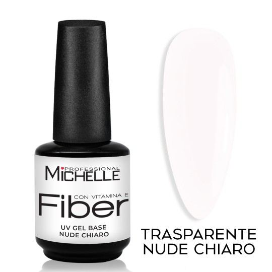 Gel Base Fiber Con Vitamine - Trasparente Nude Chiaro