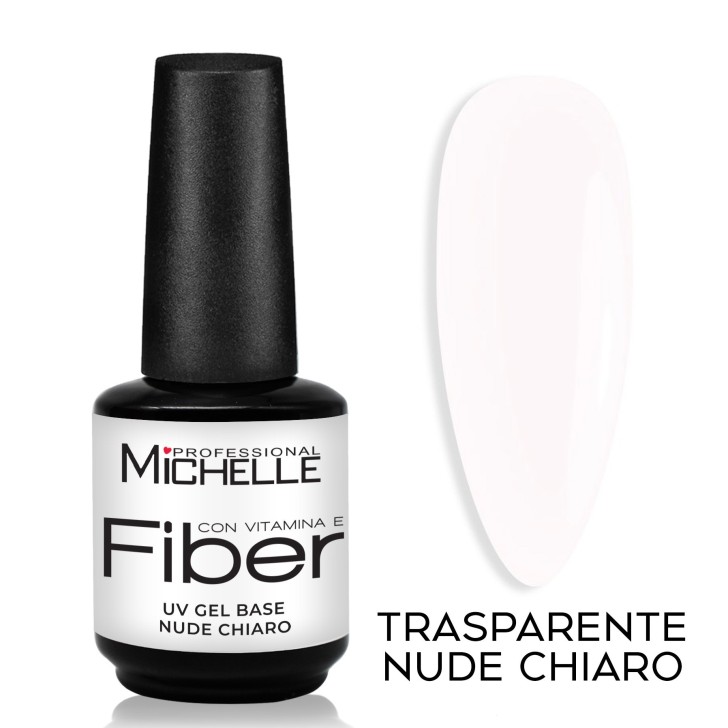 Gel Base Fiber Con Vitamine - Trasparente Nude Chiaro