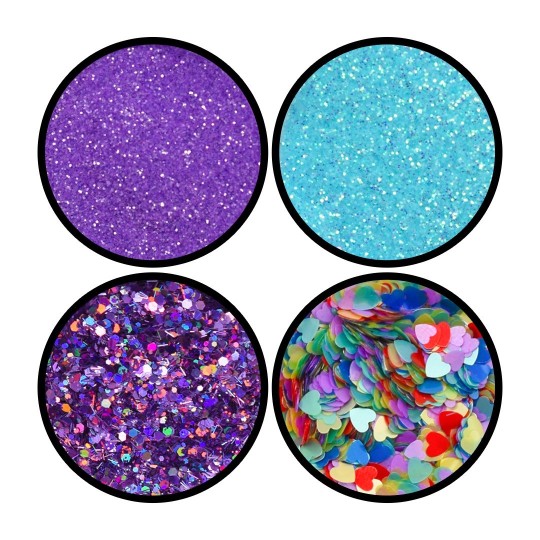 Deco art mix HEARTS AND PURPLE - 023 2