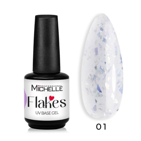 FLAKES BASE GEL SEMIPERMANENTE - 01