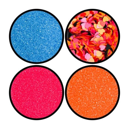 Deco art mix CORAZONES Fluo - 017