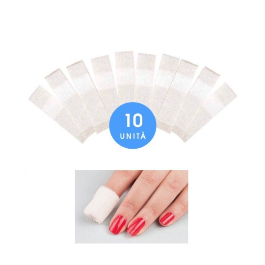 Bende Monouso Per La Rimozione Gel Soak Off - 10Pz