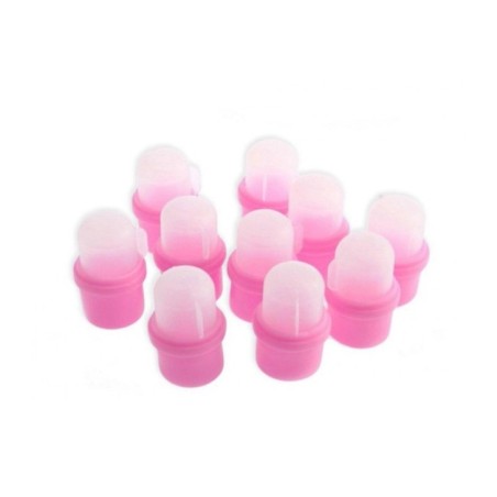Ditali Remover Pink - Per Soak Off Smalto 10 Pezzi