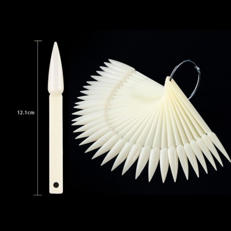 Espositore Tips Ad Anello Stiletto Natural - 40Pz Espositore Tips Ad Anello Stiletto Natural - 40Pz