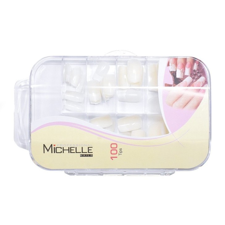 100 French Tips Bianche Box - 10 Misure