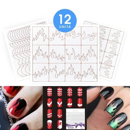 Stencil de llamas y multiformas ST500