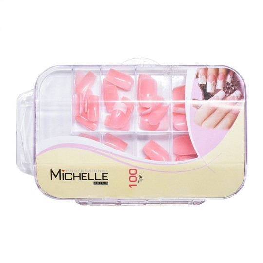 100 French Tips Rosa Box - 10 Misure