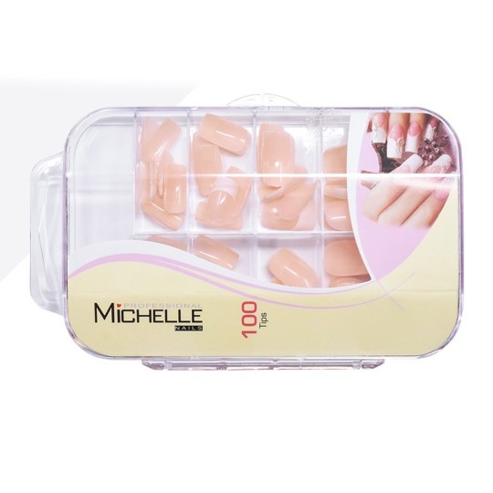 100 French Tips Natural Box - 10 Misure
