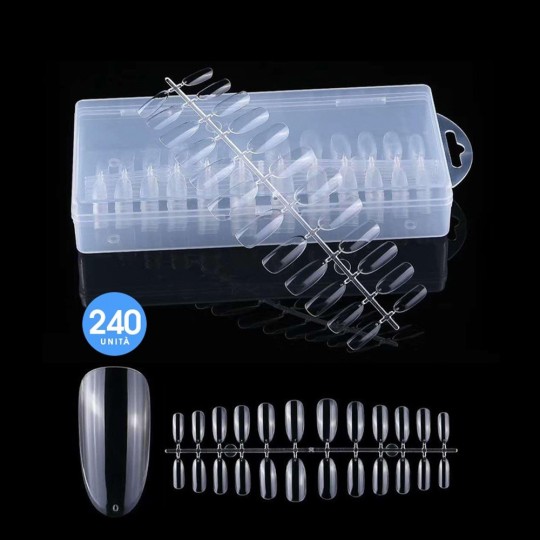 Fullcover Tips In Gel Tonda - Trasparenti