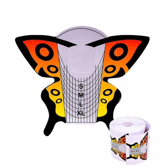Cartine Farfalle Per Allungamento Unghie - 500 Pezzi
