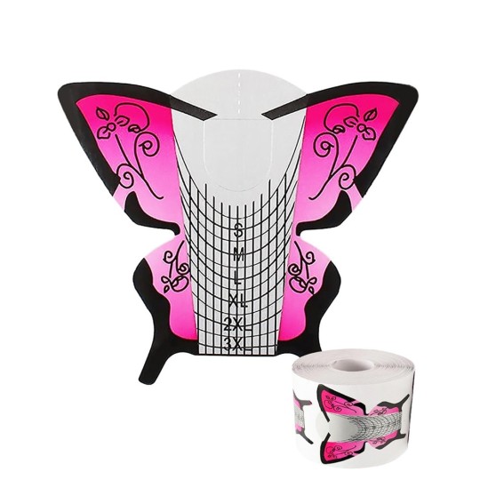 Cartine Farfalle Spring Per Allungamento Unghie - 500 Pezzi