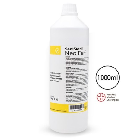 Sanisteril Neo Ferri New Disinfettante Utensili 1000Ml Sanisteril Neo Ferri New Disinfettante Utensili 1000Ml