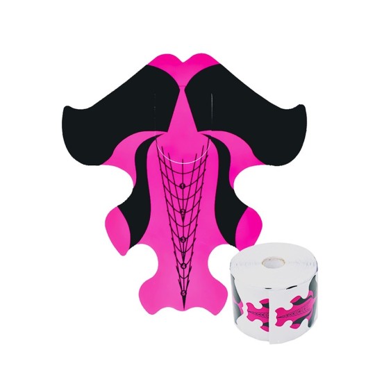 Cartine Fucsia Per Allungamento Unghie - 500 Pezzi