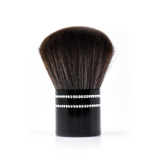 Pennello Per Polvere - Nero Con Brillantini Make Up