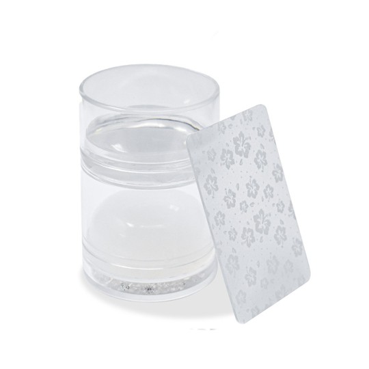 TIMBRO SPECIAL E SPATOLA PER STAMPING - TRASPARENTE