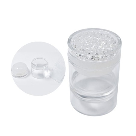 TIMBRO SPECIAL E SPATOLA PER STAMPING - TRASPARENTE