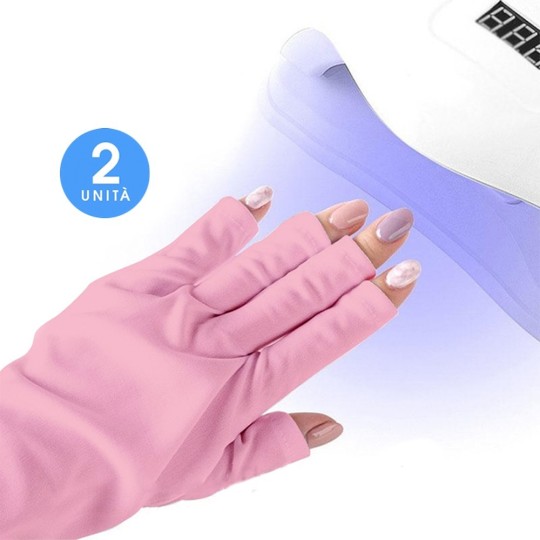 Guantes Beauty anti- Uv rosas, 2 unidades