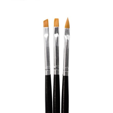 Pennelli Nailart Per Gel Uv - Kit 3Pz