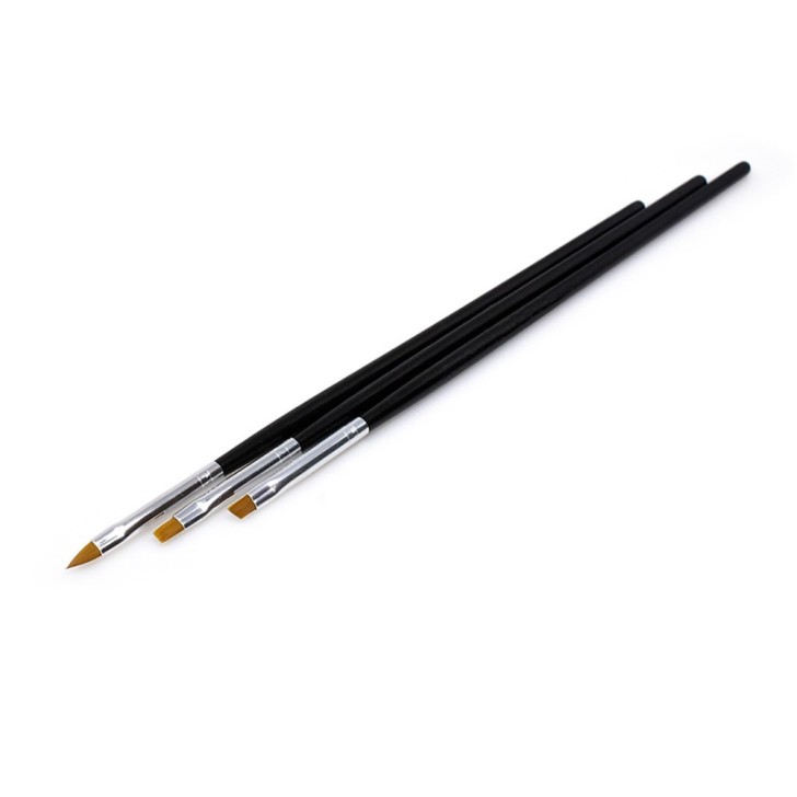 Pennelli Nailart Per Gel Uv - Kit 3Pz