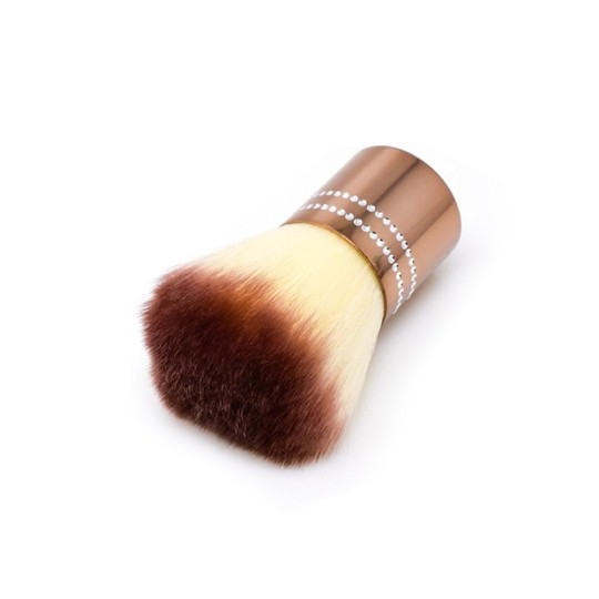 Pennello Per Polvere - Make Up Nude Gold Con Brillantini