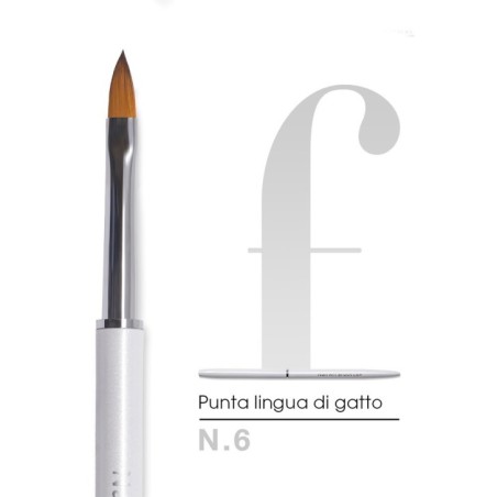 Fashion White Cat's Tongue Brush No. 6