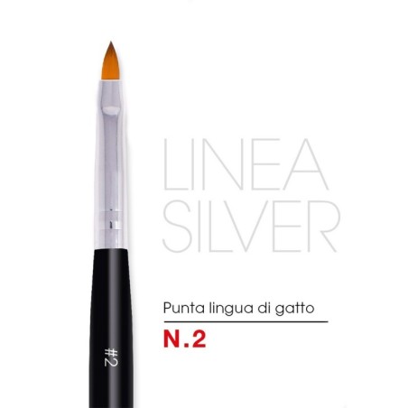 Pennello A Lingua Di Gatto Nr 2 - Linea Silver