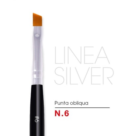 Pennello Obliqua Nr 6 - Linea Silver Pennello Obliqua Nr 6 - Linea Silver