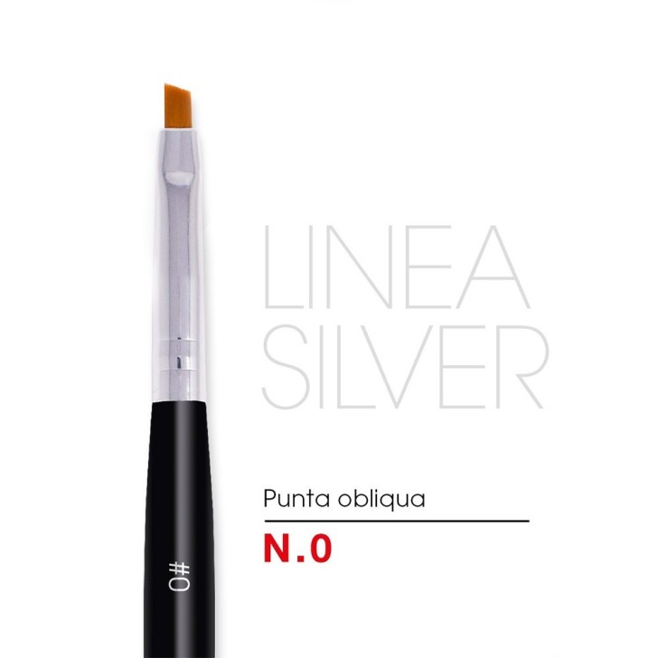 Pennello Obliqua Nr 0 - Linea Silver